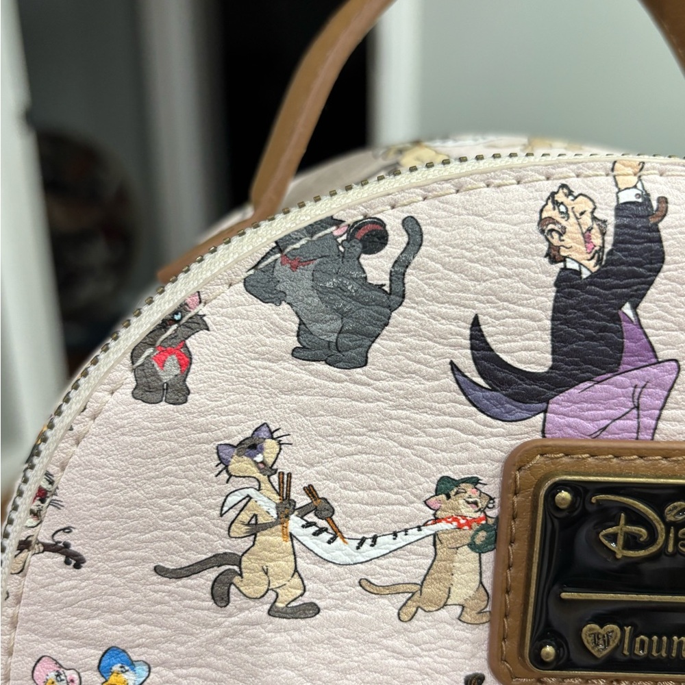 Loungefly Disney Aristocats All-Over Print Mini Backpack - Picture 9 of 11